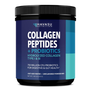 Collagen Peptide Powder + Probiotics, 210gm - Havasu Nutrition