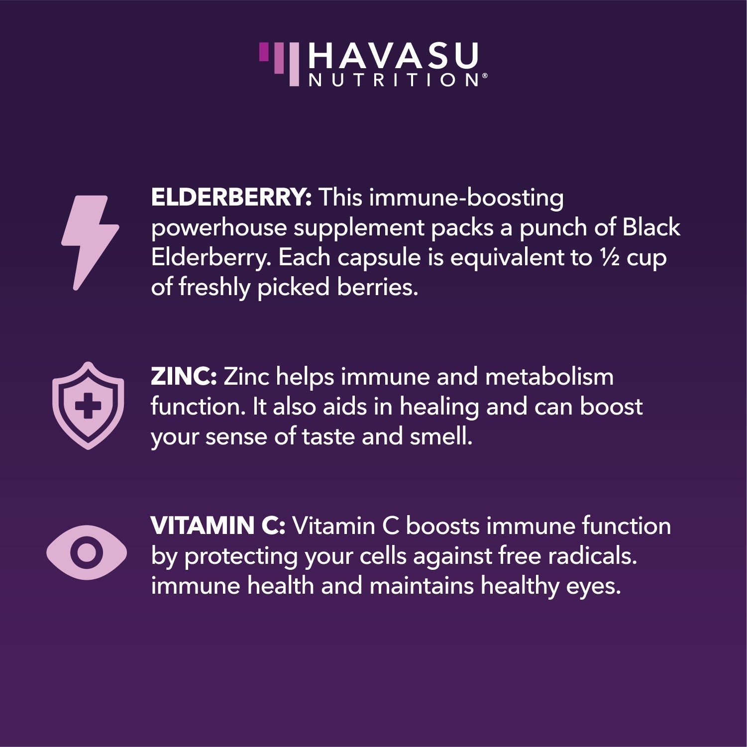 Elderberry Capsules, 60ct - Havasu Nutrition