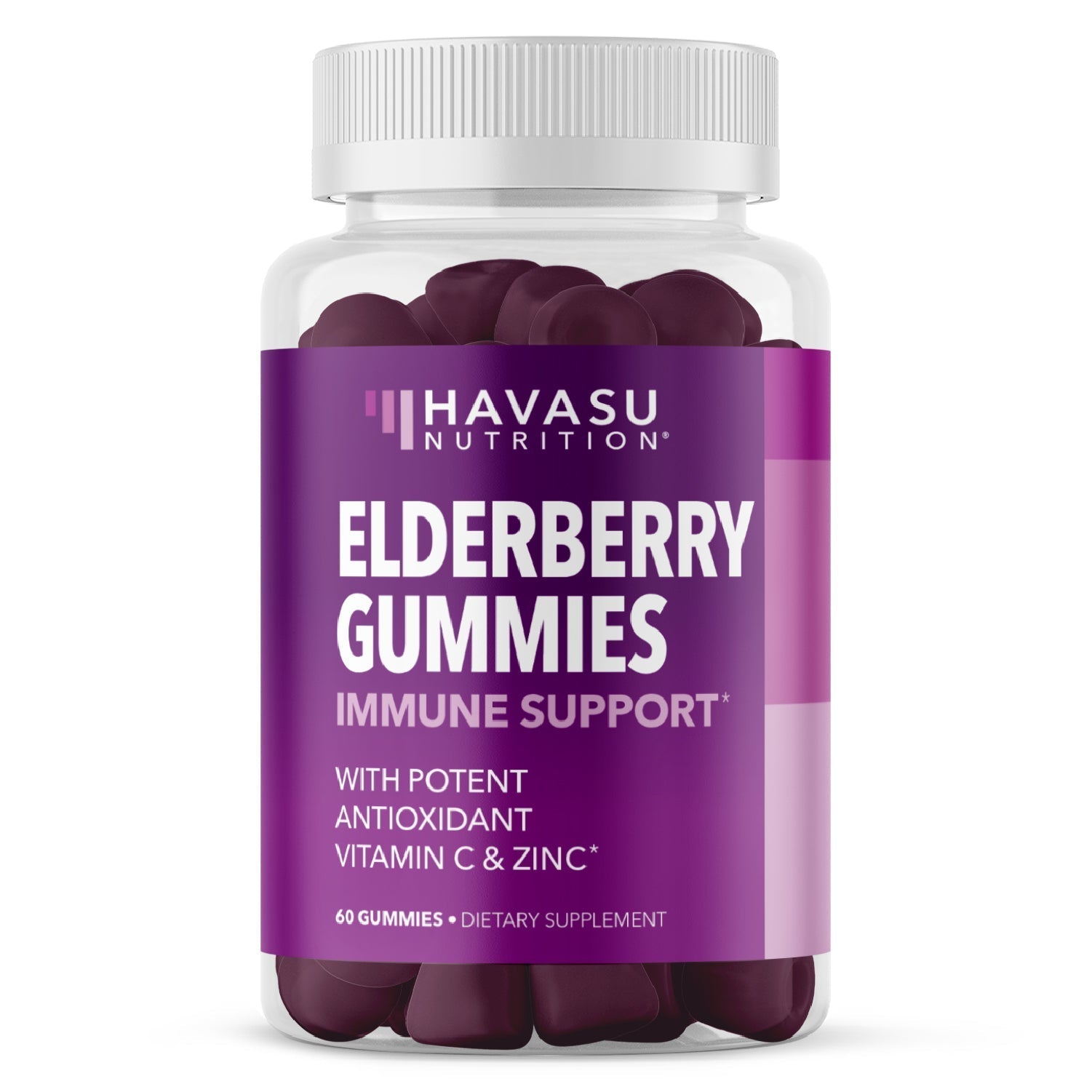 Elderberry Gummies for Adults, Elderberry Flavor - Havasu Nutrition