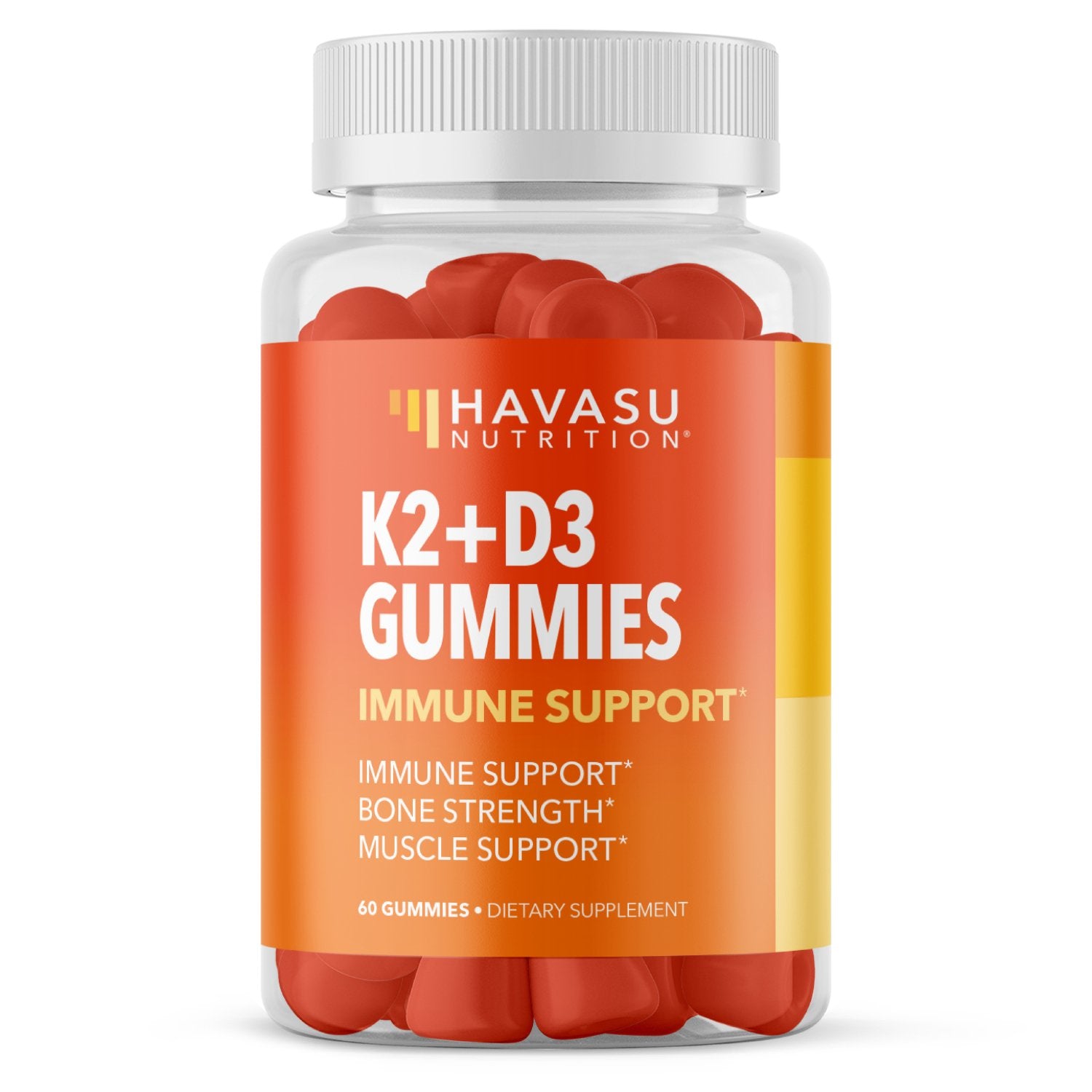 K2 + D3 Gummies, 60ct - Havasu Nutrition
