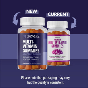 Multivitamin Gummies for Adults, Fruit Flavor, 60ct - Havasu Nutrition