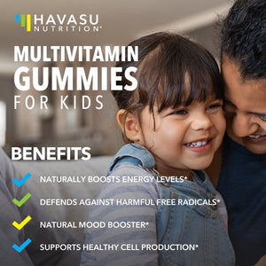 Multivitamin Gummies for Kids, Fruit Flavor, 60ct - Havasu Nutrition