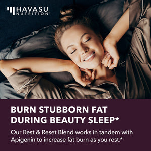 Night Time Fat Burner for Women + Apigenin Capsules - Havasu Nutrition