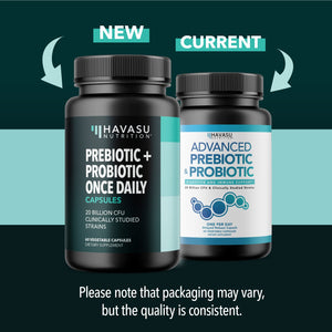 Prebiotic + Probiotic Capsules, 60ct - Havasu Nutrition