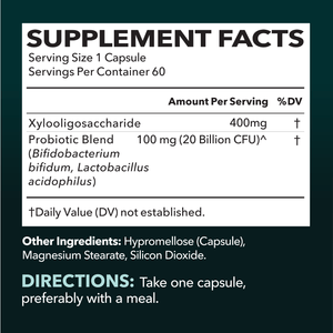 Prebiotic + Probiotic Capsules, 60ct - Havasu Nutrition