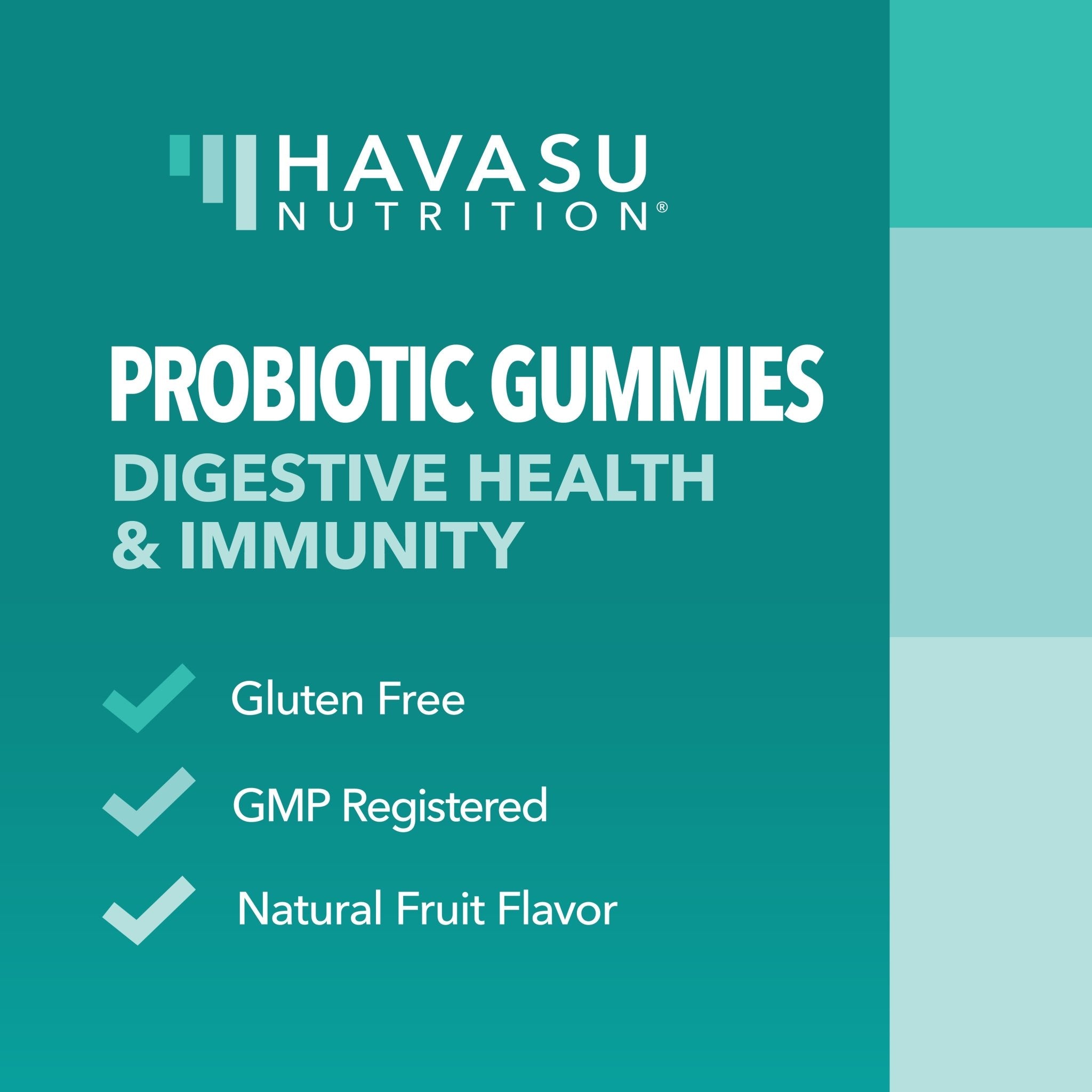 Probiotic Gummies, Strawberry Raspberry, 60ct - Havasu Nutrition