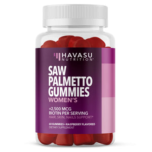 Saw Palmetto Gummies for Women, Raspberry Flavor - Havasu Nutrition
