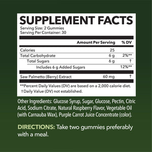 Saw Palmetto Gummies, Raspberry Flavor - Havasu Nutrition