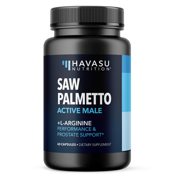 Saw Palmetto + L-Arginine Capsules, 60ct
