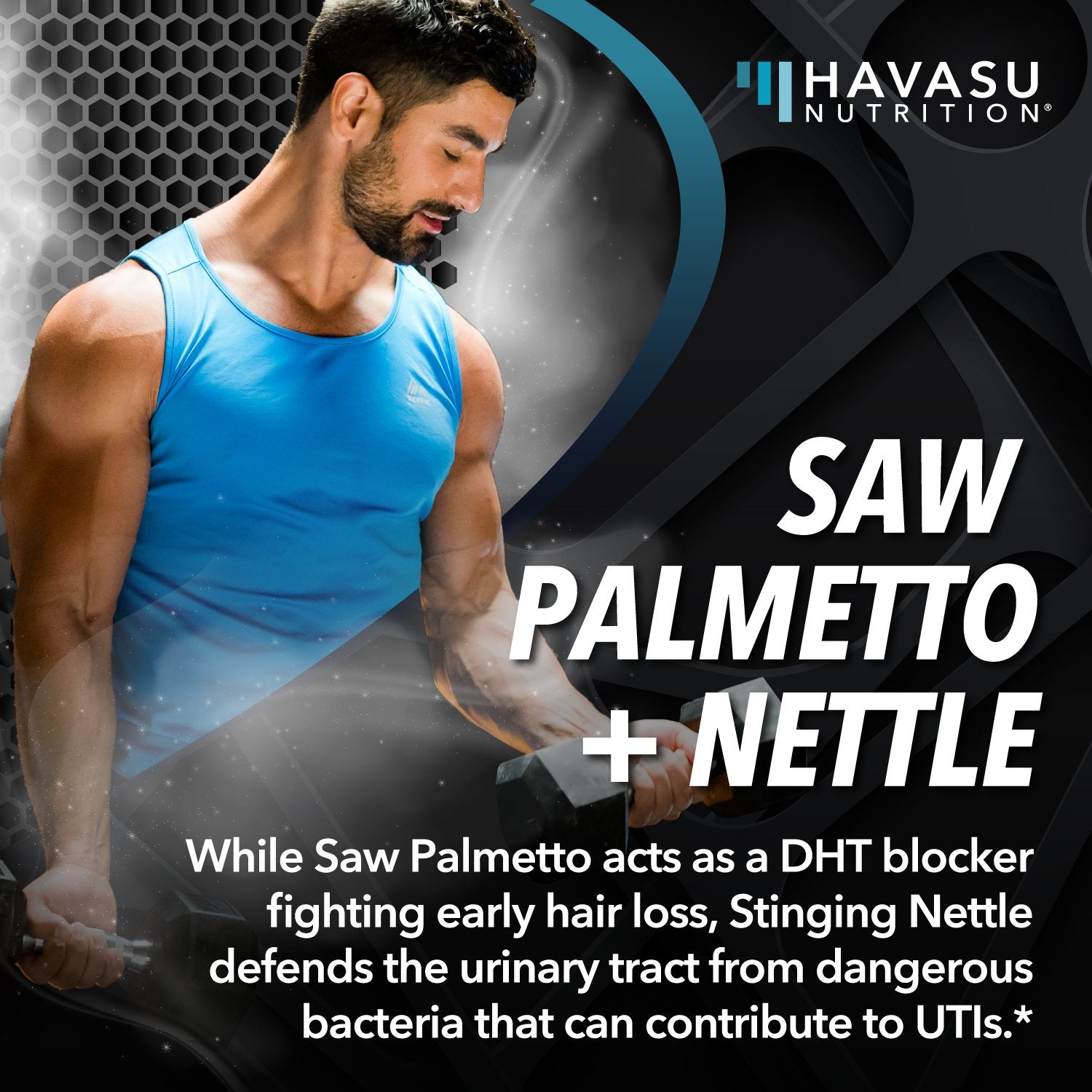 Saw Palmetto + Nettle Capsules, 120ct - Havasu Nutrition