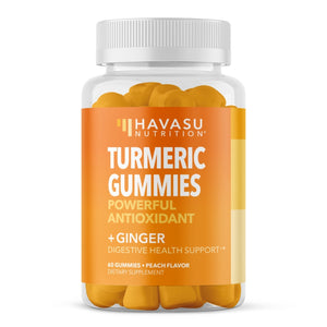 Turmeric & Ginger Gummies, Peach, 60ct - Havasu Nutrition